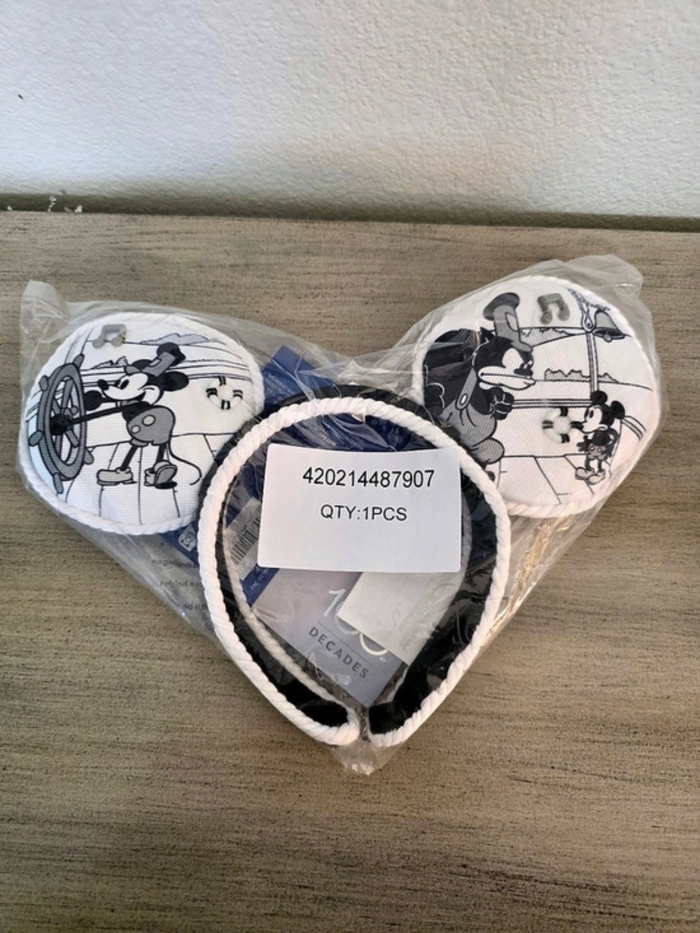 Disney Steamboat WILLIE MOUSE EARS NWT